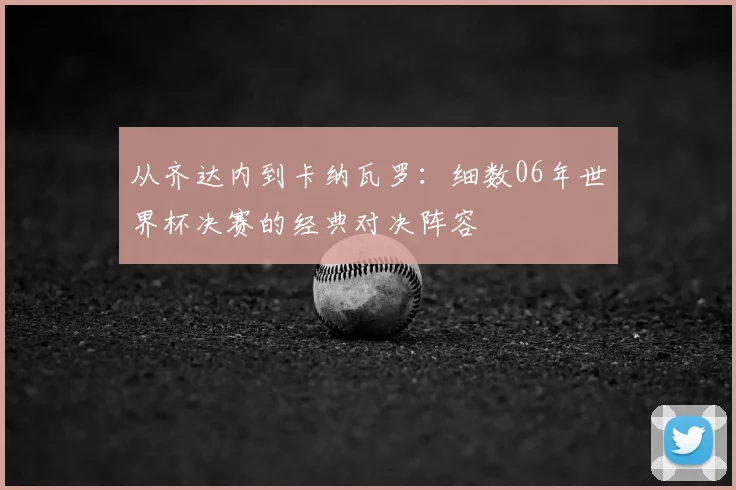 从齐达内到卡纳瓦罗：细数06年世界杯决赛的经典对决阵容